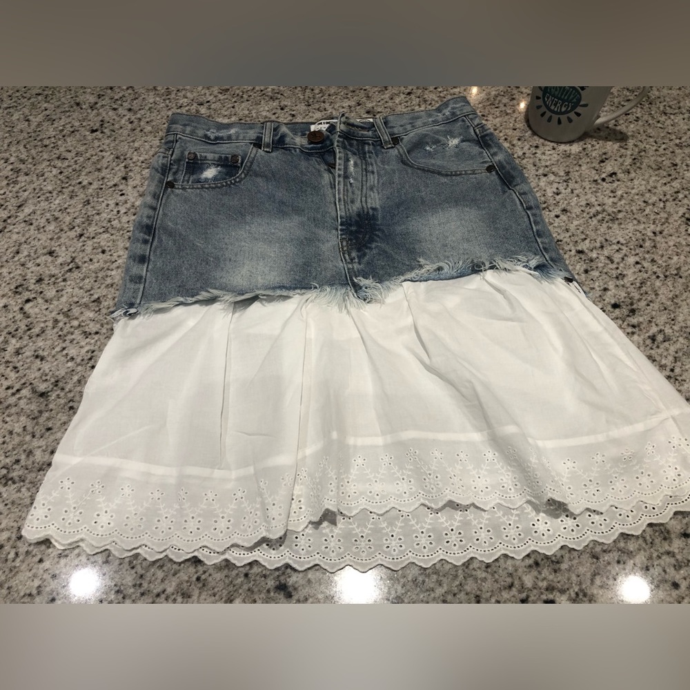 One of a kind bespoke cowgirl skirt.